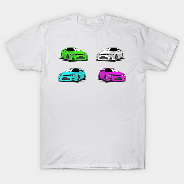 4 x R33 skyline JDM T-Shirt by Car_Designer